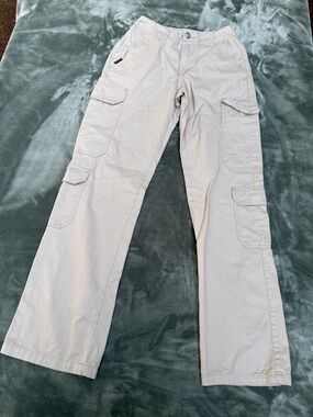 Women's Light Beige Cargo Pants — Relaxed Utility Style
